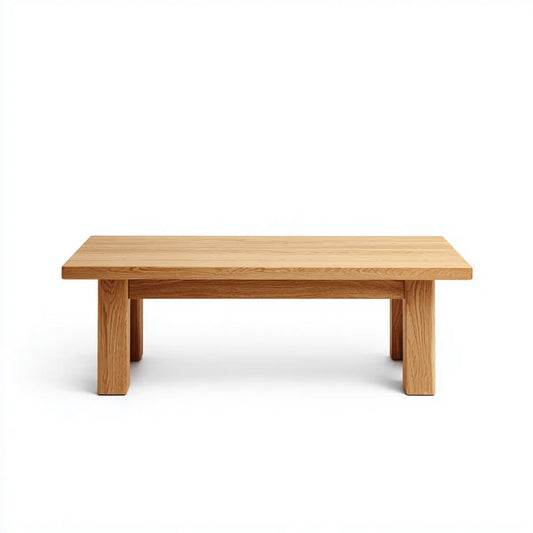 Stolik kawowy, Prostokątny stolik kawowy w dębie naturalnym 120 x 60 x 45 cm