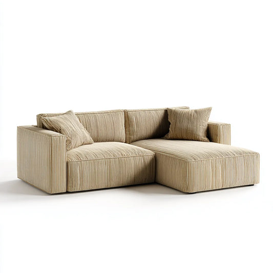 Sofa, 3 fotela w kształcie aksamitu z poliestru 250 x 160 x 85 cm